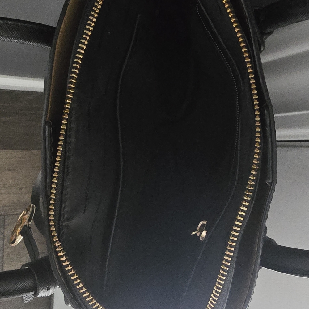 Michael Kors Black Satchel with Gold Details - Picture 4 of 7